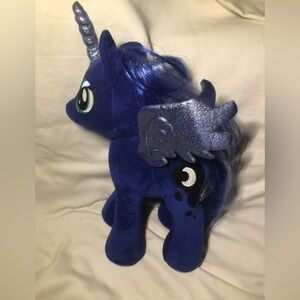 18” BAB My Little Pony Princess Luna Unicorn Pegasus Blue plush stuffed animal